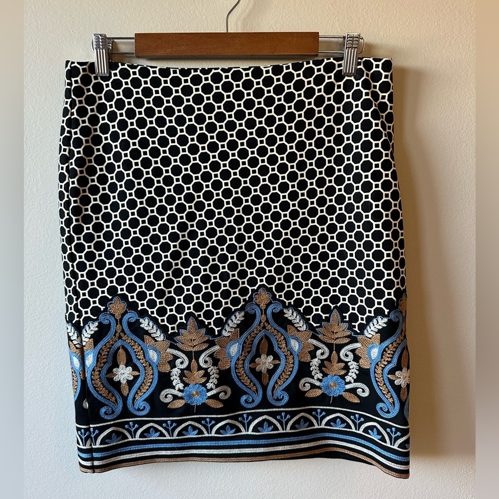 J.McLaughlin Embroidered Skirt